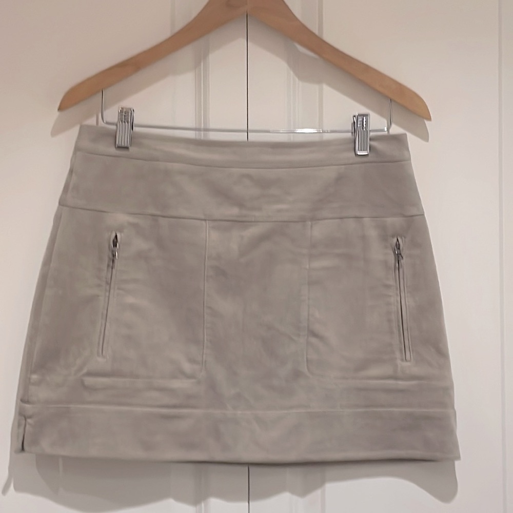 BCBG Micro Suede Skirt